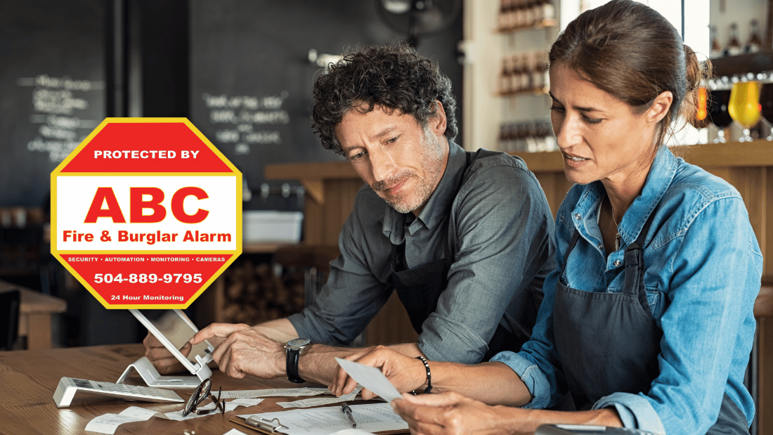 couple discuss to upgrade their Business Security System