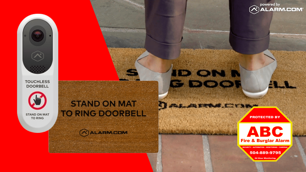 person standing on door mat - top ways to use video doorbells